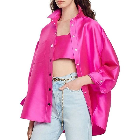 Sandro Effie Shirt Pink - Picture 1 of 12